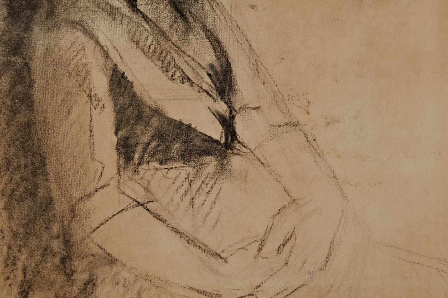 M. Blanchart | Retrato de la Melancolía | Dibujo Original a Doble Cara (1954)