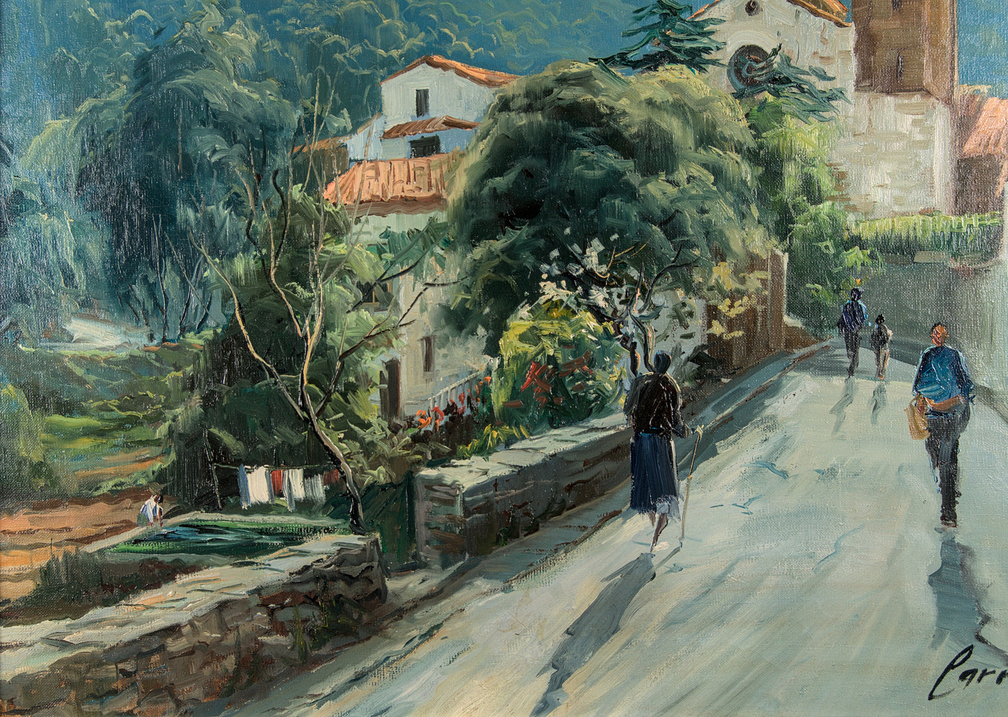 Albert Carner | Costumbrismo Postimpresionista. Escuela Catalana | Óleo sobre Lienzo | S. XX