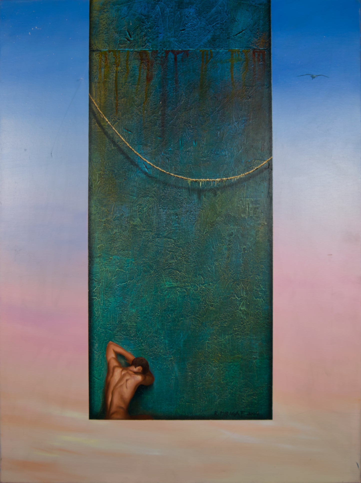 RICARDO MORAGA | TIEMPO DE ÓXIDO (2004) | REALISMO MÁGICO E HIPERREALISMO MATÉRICO | ÓLEO SOBRE LIENZO