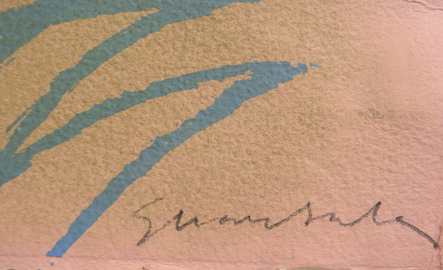 Gerard Sala | "Paisatge amb fulles al vol" (1995) | Técnica Mixta sobre Papel Artesanal Certificada