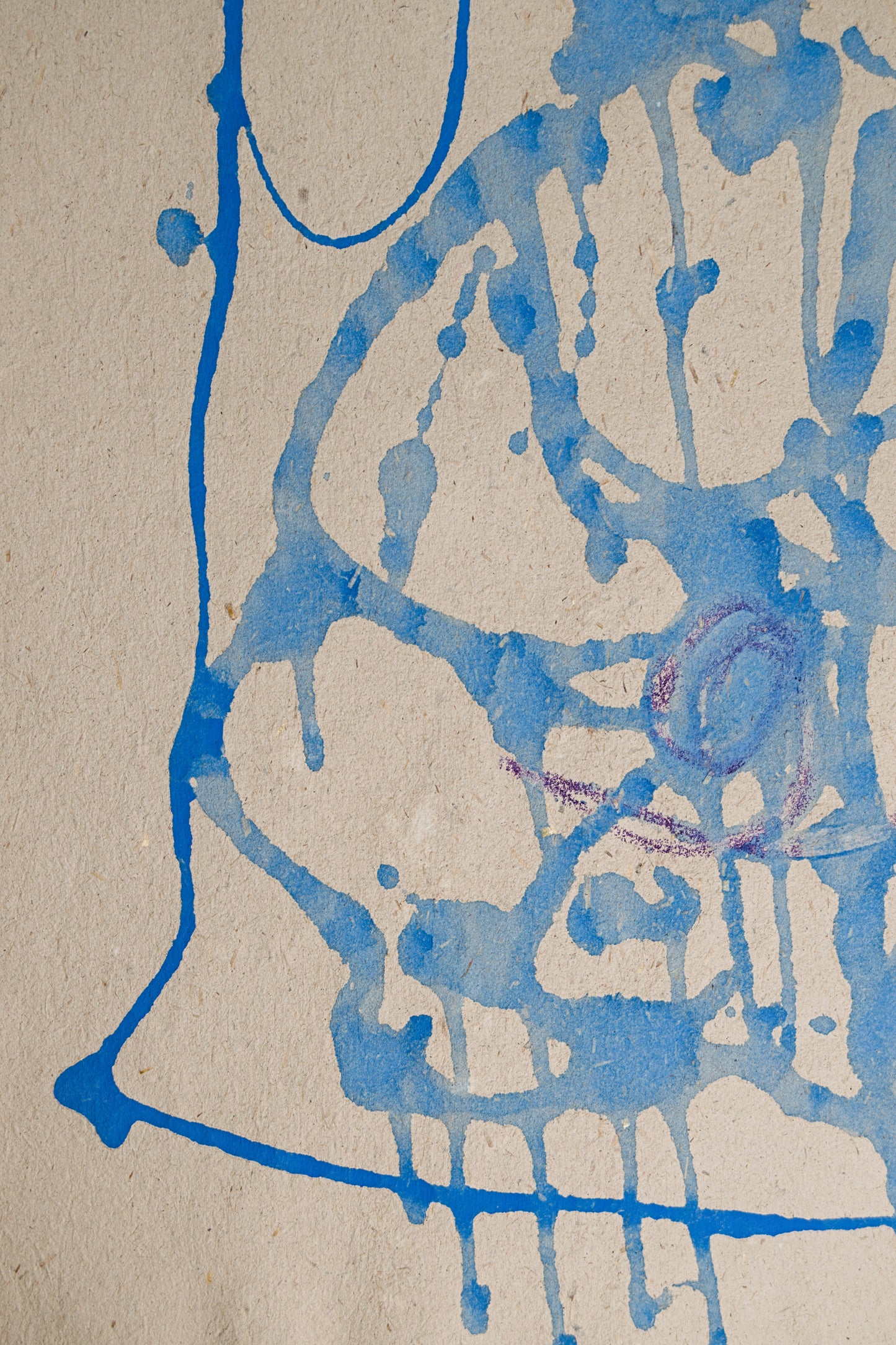 FRAN LOK | ABSTRACCIÓN GESTUAL (1968) | TÉCNICA MIXTA (CERA Y ACUARELA) | INFORMALISMO