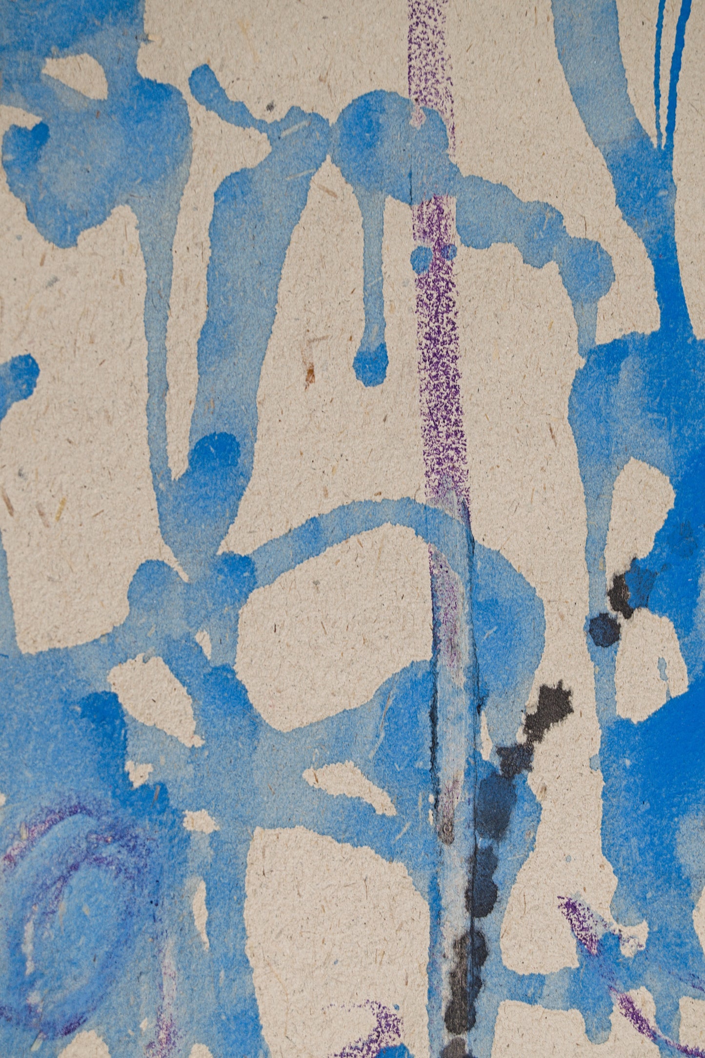 FRAN LOK | ABSTRACCIÓN GESTUAL (1968) | TÉCNICA MIXTA (CERA Y ACUARELA) | INFORMALISMO