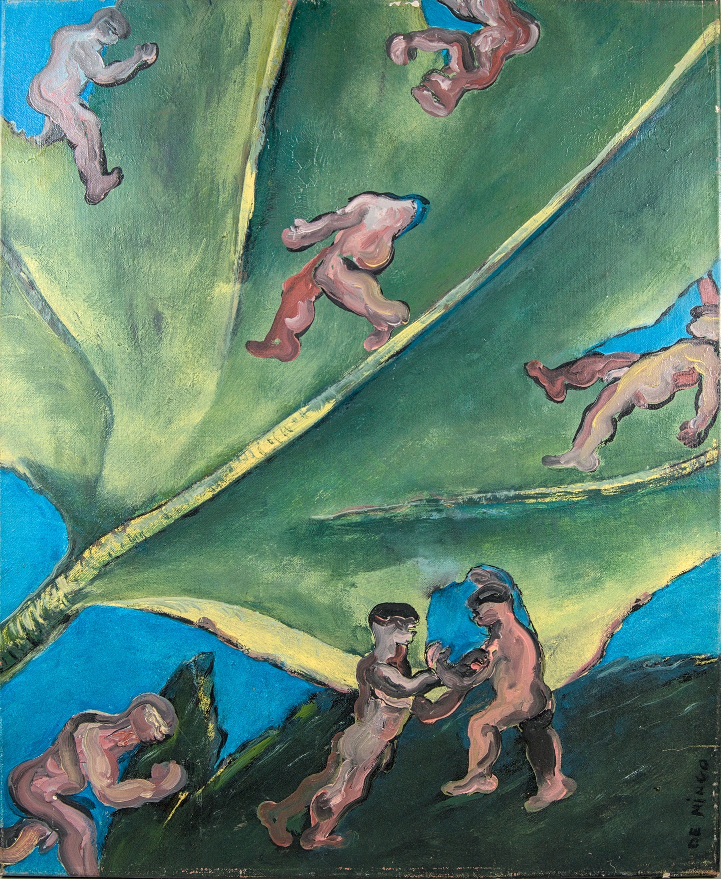 Rufino de Mingo | Surrealismo Orgánico | "Marea Negra" 2002 | Óleo sobre Lienzo