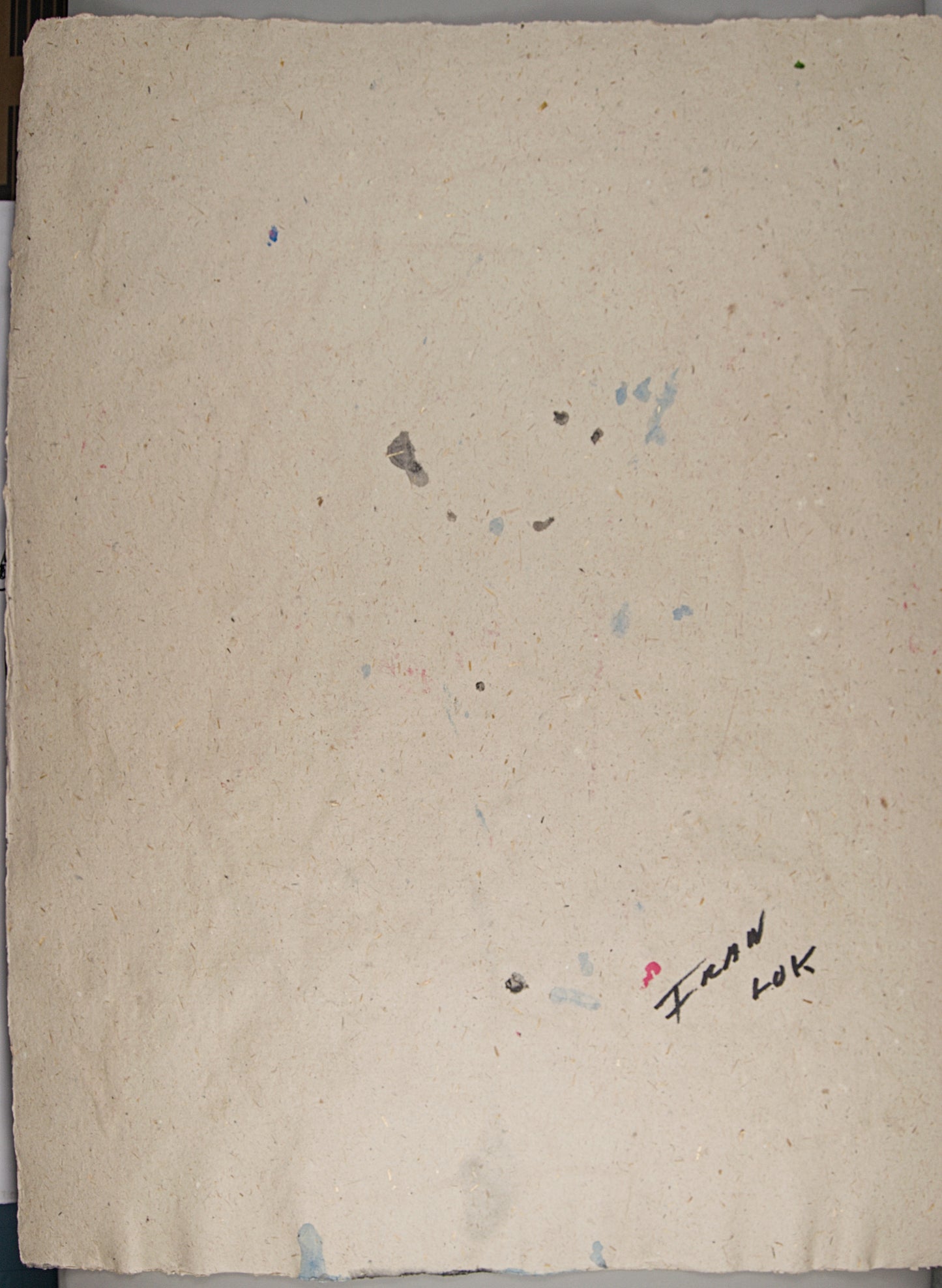 FRAN LOK | ABSTRACCIÓN GESTUAL (1968) | TÉCNICA MIXTA (CERA Y ACUARELA) | INFORMALISMO