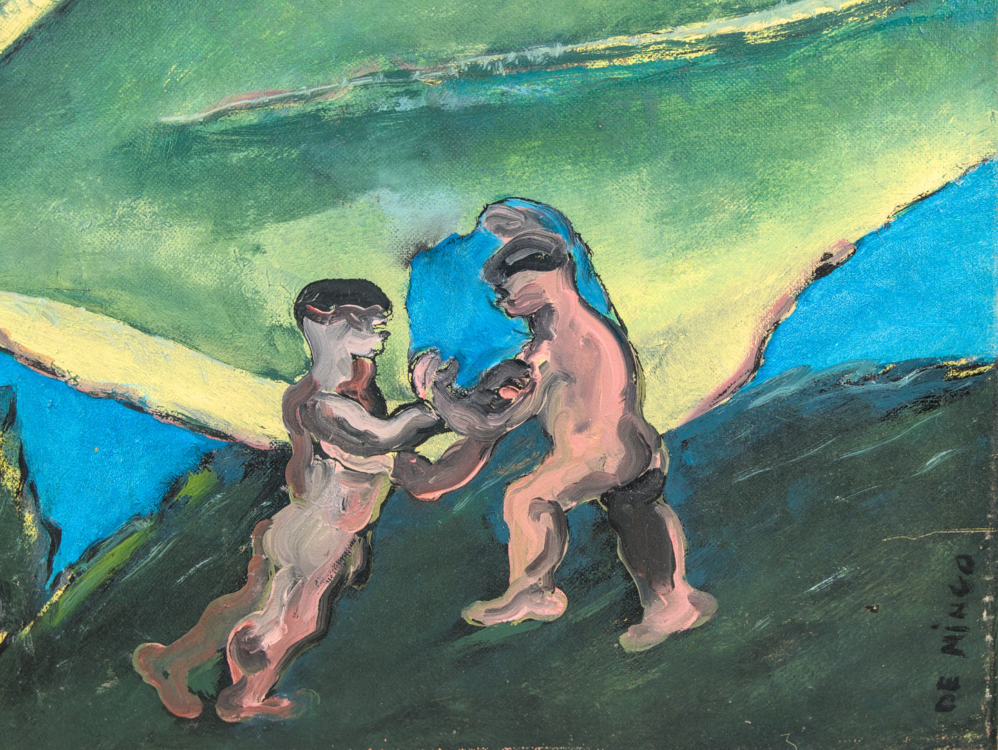 Rufino de Mingo | Surrealismo Orgánico | "Marea Negra" 2002 | Óleo sobre Lienzo