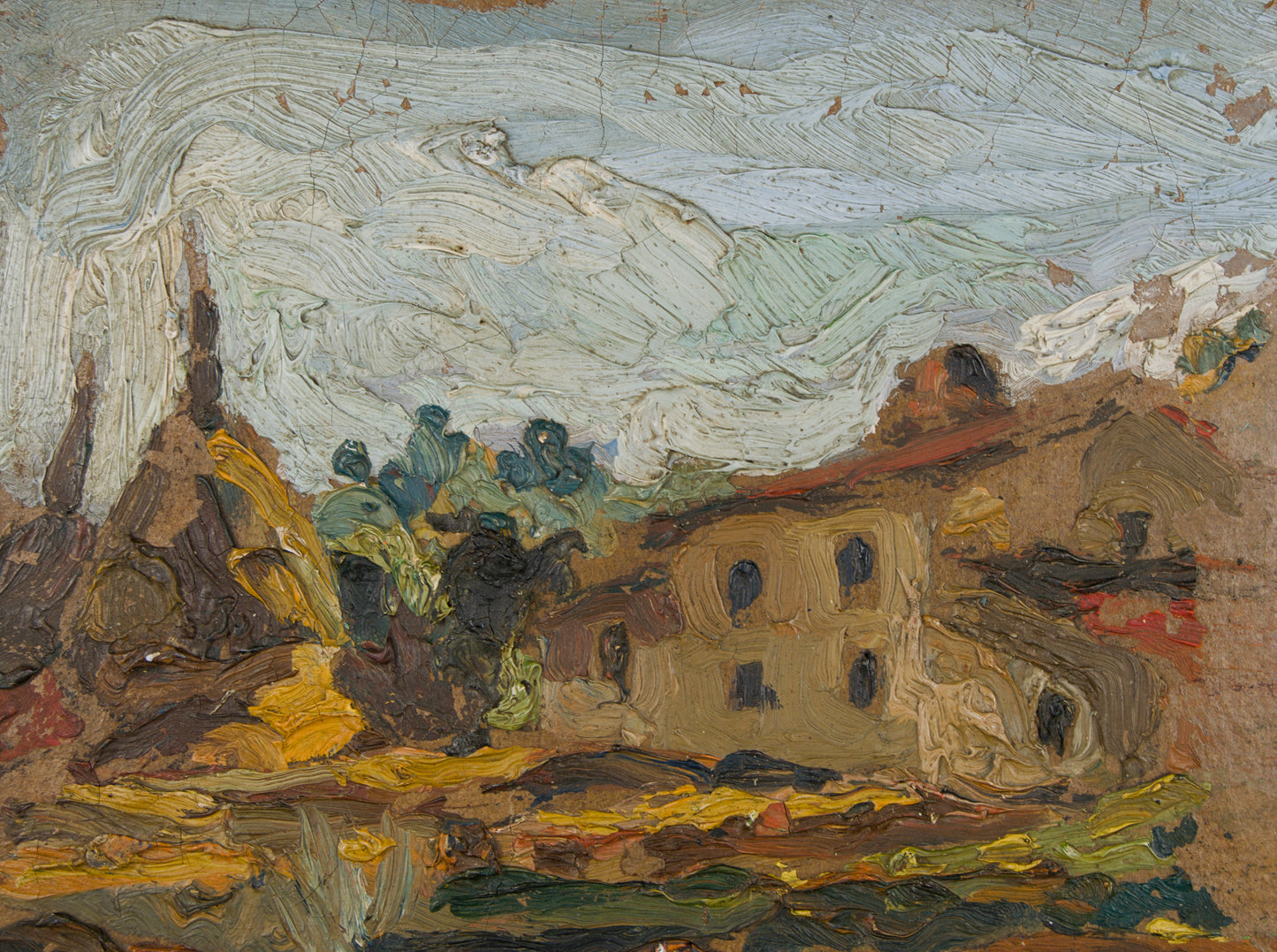 Joan Abelló | La Explosión del Paisaje (Explosivismo) | Óleo Original sobre Tabla