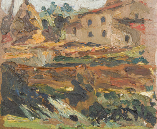 Joan Abelló | La Explosión del Paisaje (Explosivismo) | Óleo Original sobre Tabla