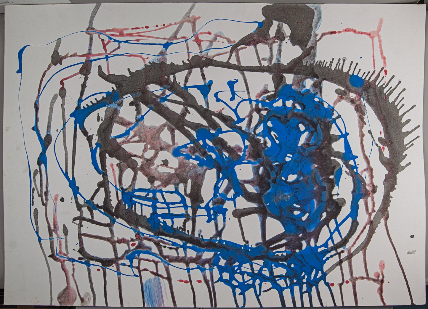 FRAN LOK | ABSTRACCIÓN GESTUAL (1968) | TACHISMO Y ACTION PAINTING | ACUARELA ORIGINAL