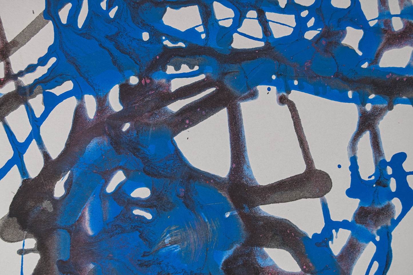 FRAN LOK | ABSTRACCIÓN GESTUAL (1968) | TACHISMO Y ACTION PAINTING | ACUARELA ORIGINAL