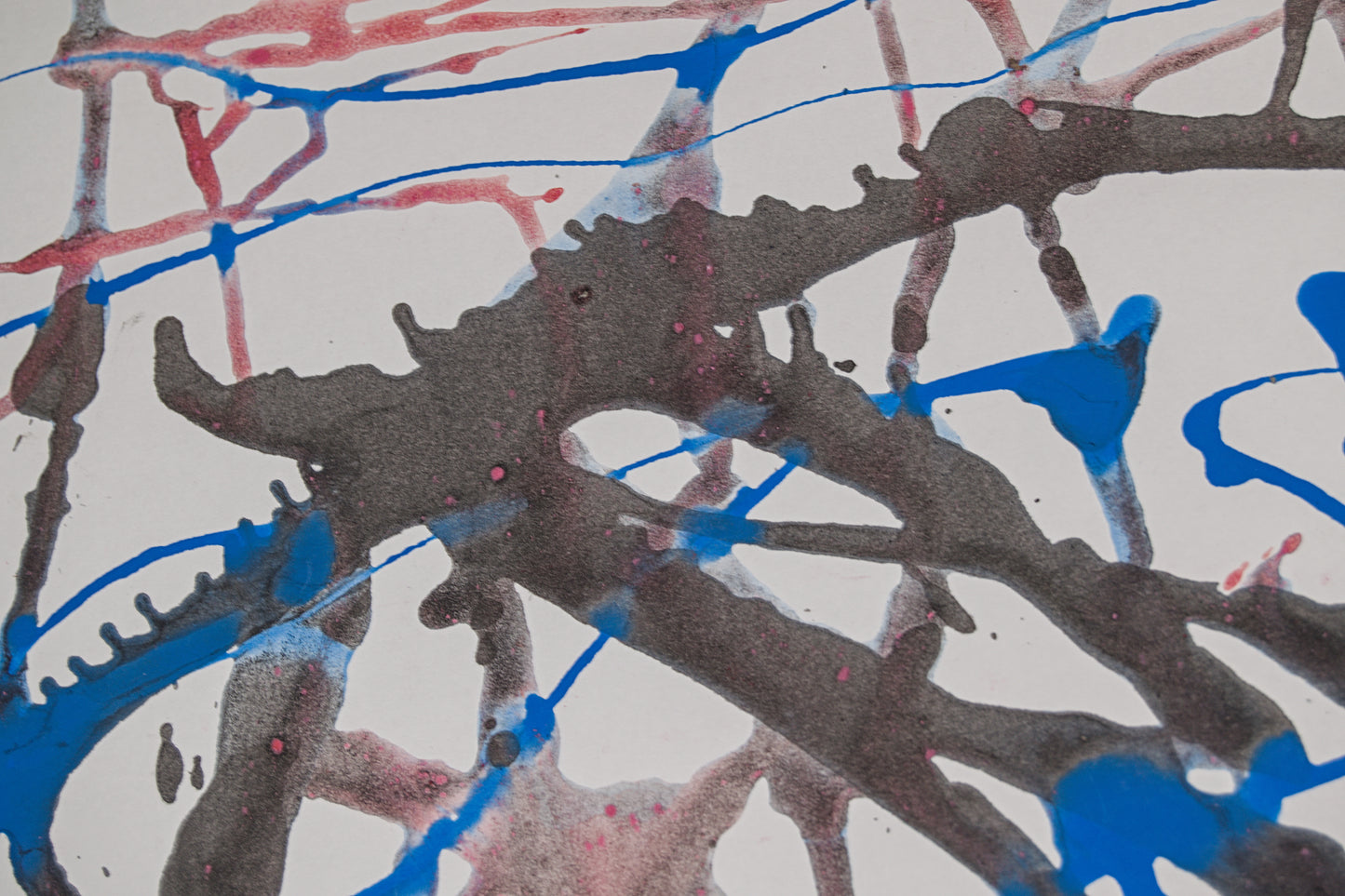 FRAN LOK | ABSTRACCIÓN GESTUAL (1968) | TACHISMO Y ACTION PAINTING | ACUARELA ORIGINAL