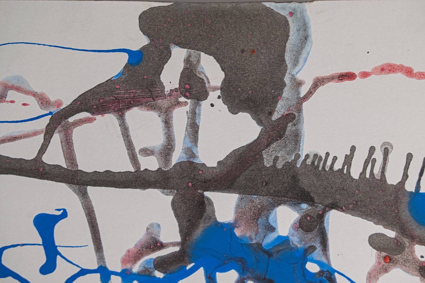 FRAN LOK | ABSTRACCIÓN GESTUAL (1968) | TACHISMO Y ACTION PAINTING | ACUARELA ORIGINAL
