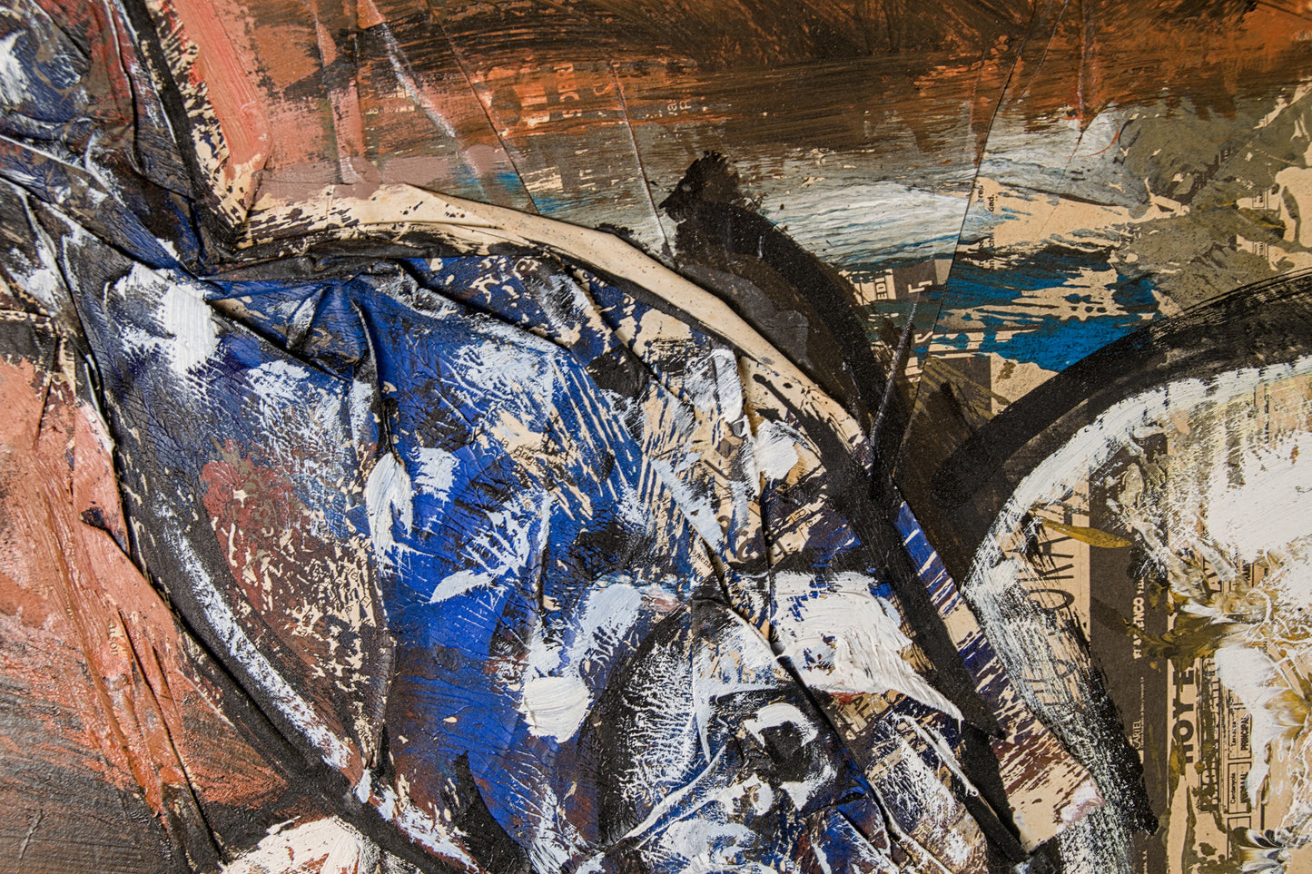 Manel Pujol Baladas | "Bodegón pescado, libro y botella" | Mixta y Collage sobre Lienzo (1992) | Colección de 18 Obras Certificadas