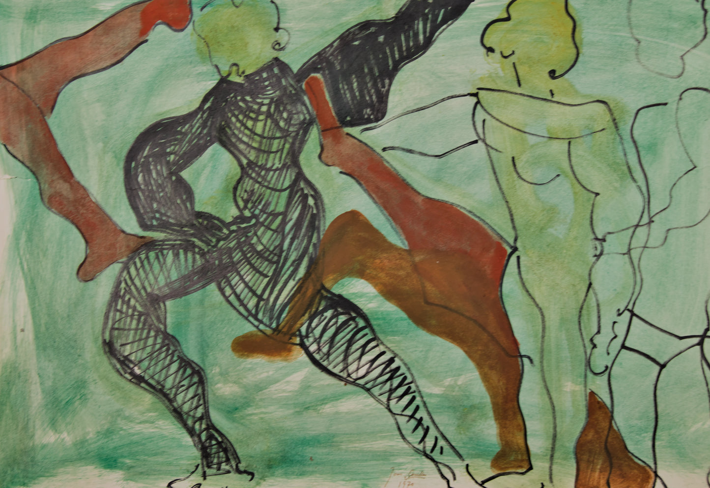 Joan Comella | Composición Antropomorfa (1970) | Técnica Mixta Gran Formato