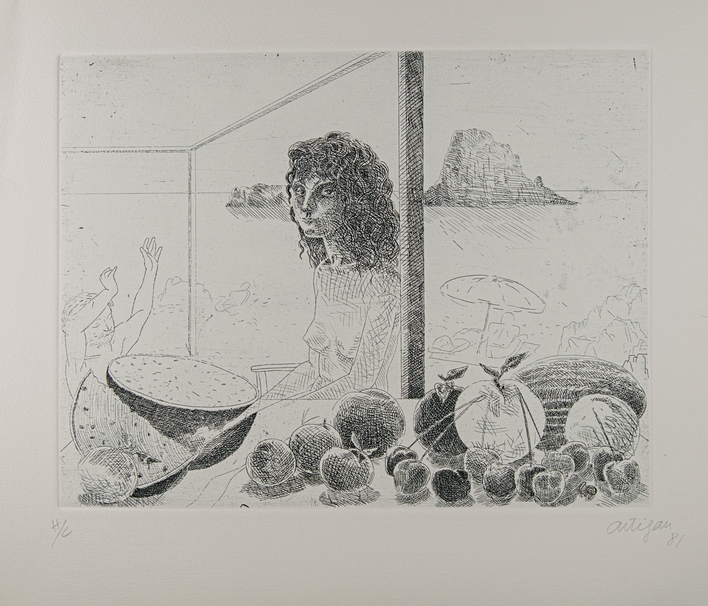 FRANCESC ARTIGAU | VERANO (1981) | EDICIÓN INSTITUCIONAL (H/C) | AGUAFUERTE ORIGINAL