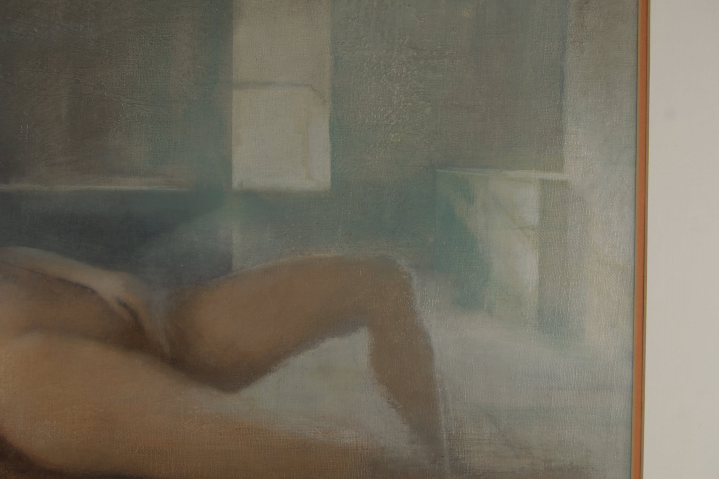 GLAUCO CAPOZZOLI | WEIBLICHER AKT IN DER DÄMMERUNG | RIO DE LA PLATA FIGURIERUNG | ÖL AUF LEINWAND