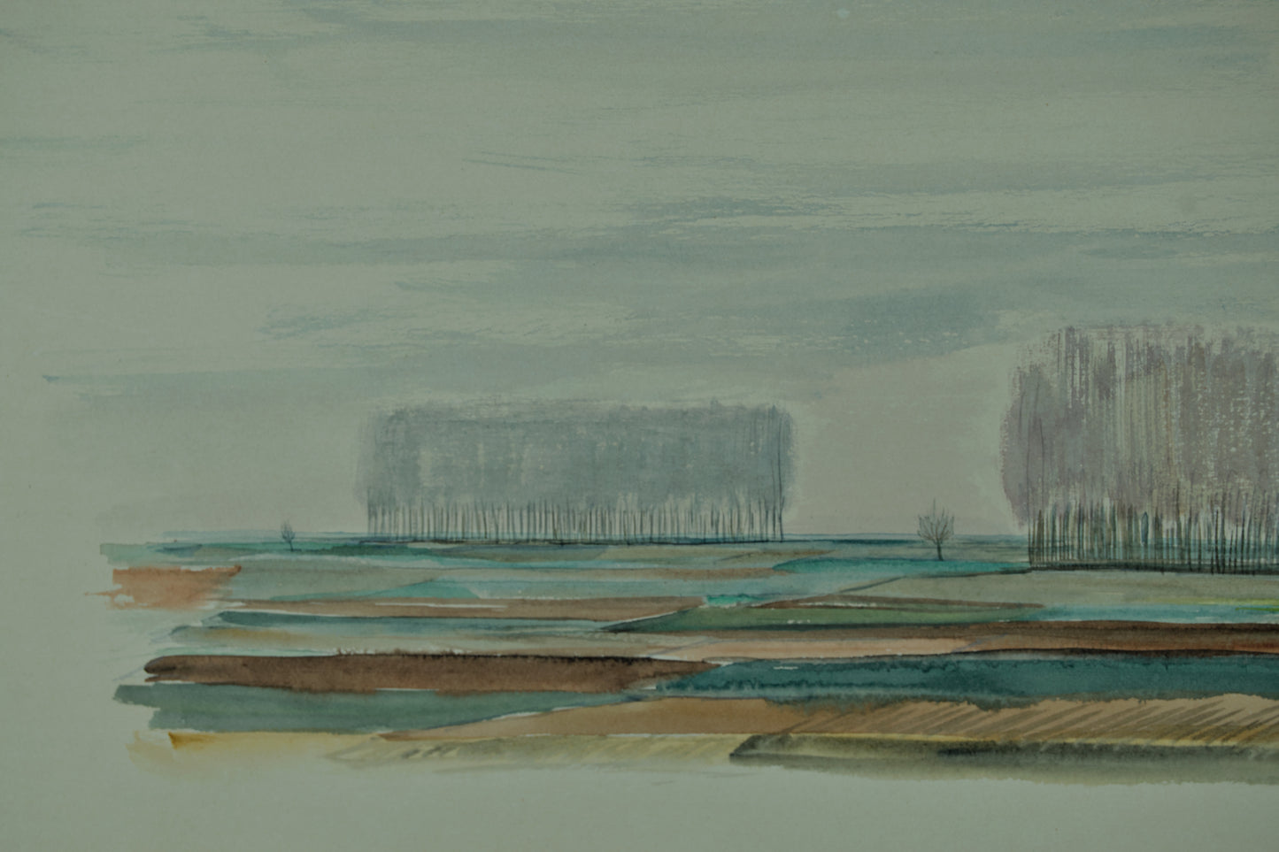Rafael Bataller | Horizontes de Silencio | Acuarela Original sobre Papel