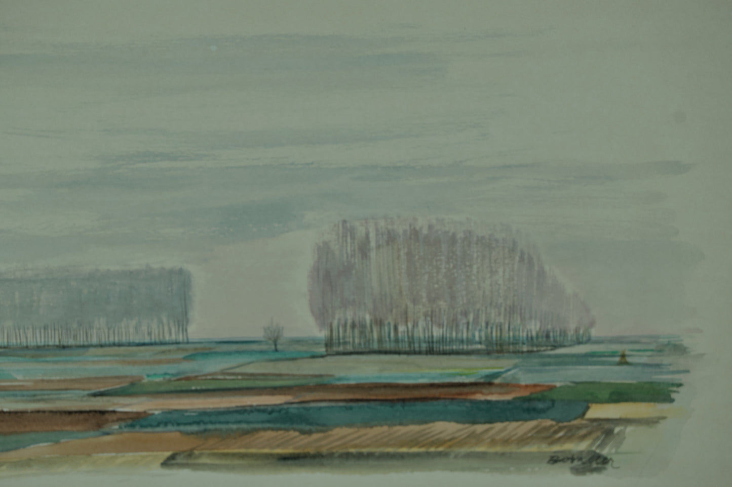 Rafael Bataller | Horizontes de Silencio | Acuarela Original sobre Papel