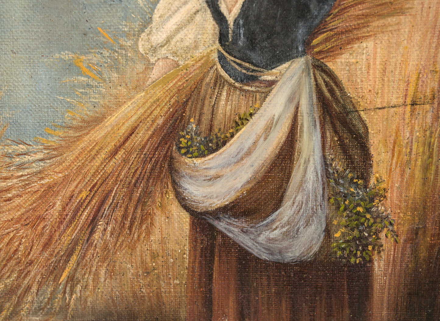 Atribuido a José García Ramos | La Espigadora Andaluza | Óleo sobre Lienzo | Fines S. XIX