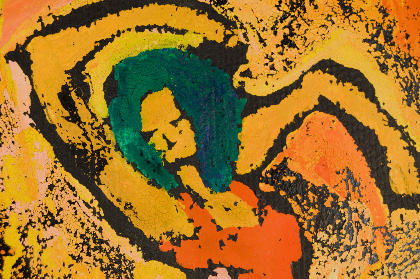 JOAN QUERALT | "LA CHUNGA": EXPRESIONISMO GESTUAL | FAUVISMO CATALÁN | TÉCNICA MIXTA SOBRE CARTULINA
