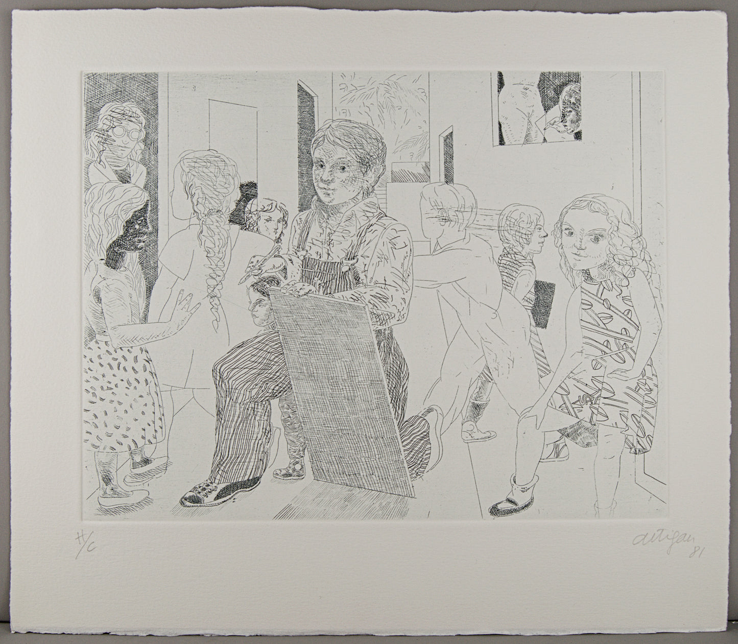 FRANCESC ARTIGAU | NIÑOS (1981) | EDICIÓN INSTITUCIONAL (H/C) | AGUAFUERTE ORIGINAL