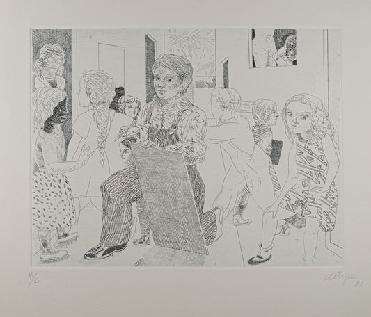 FRANCESC ARTIGAU | NIÑOS (1981) | EDICIÓN INSTITUCIONAL (H/C) | AGUAFUERTE ORIGINAL