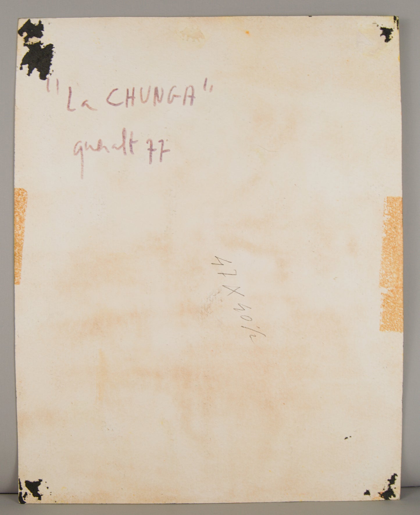 JOAN QUERALT | "LA CHUNGA": EXPRESIONISMO GESTUAL | FAUVISMO CATALÁN | TÉCNICA MIXTA SOBRE CARTULINA