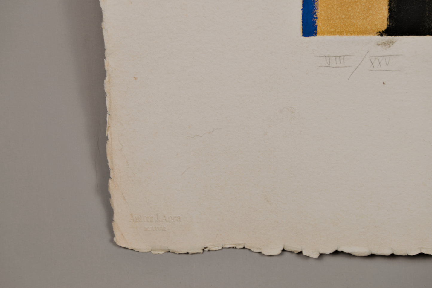 Escuela Española Contemporánea | Tótem Simbólico: Letra E | Obra Gráfica Original (VIII/XXV)