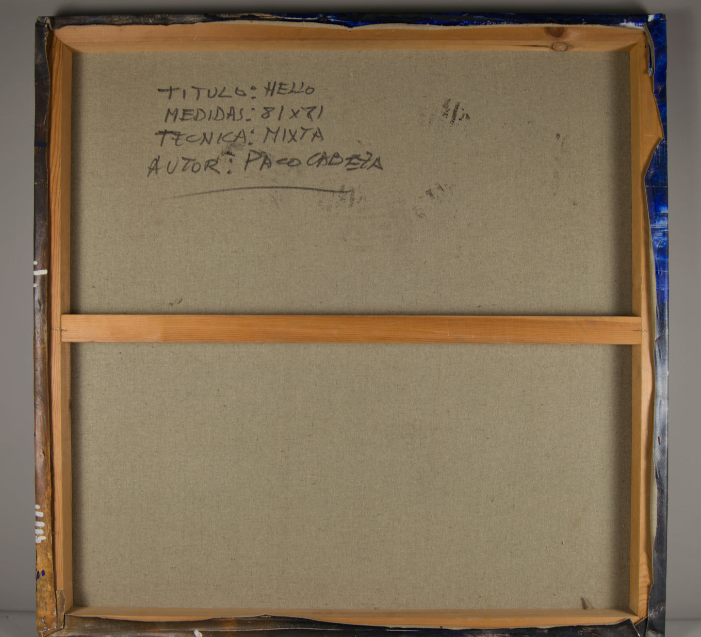 PACO CABEZA | "HELLO" | MATERIALABSTRAKTION / INFORMALISMUS | GEMISCHTE MEDIEN