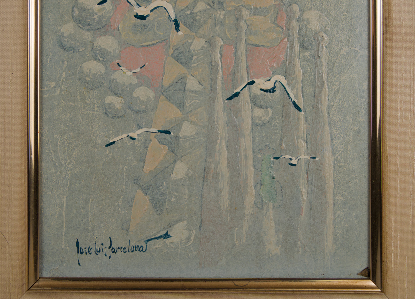 JOSÉ LUIS BARCELONA | SAGRADA FAMILIA IM NEBEL | NACHTSTADTLANDSCHAFT | ÖL AUF PANEL