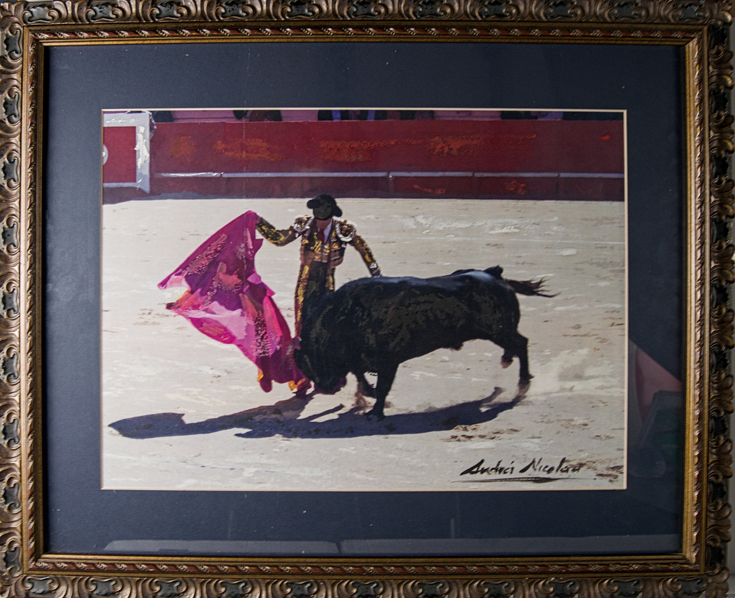 ANDRÉS NICOLAU | LANCE DE CAPOTE (ESCENA TAURINA) | FOTOGRAFÍA INTERVENIDA | ARTE CONTEMPORÁNEO