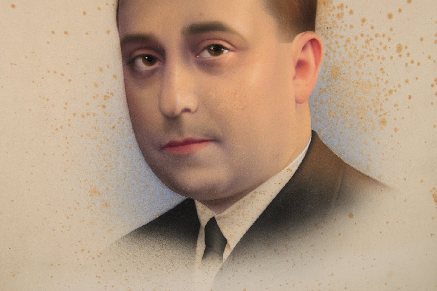 Ramón José Izquierdo | Retrato de Caballero (Años 30) | Acuarela sobre Lienzo | 1932