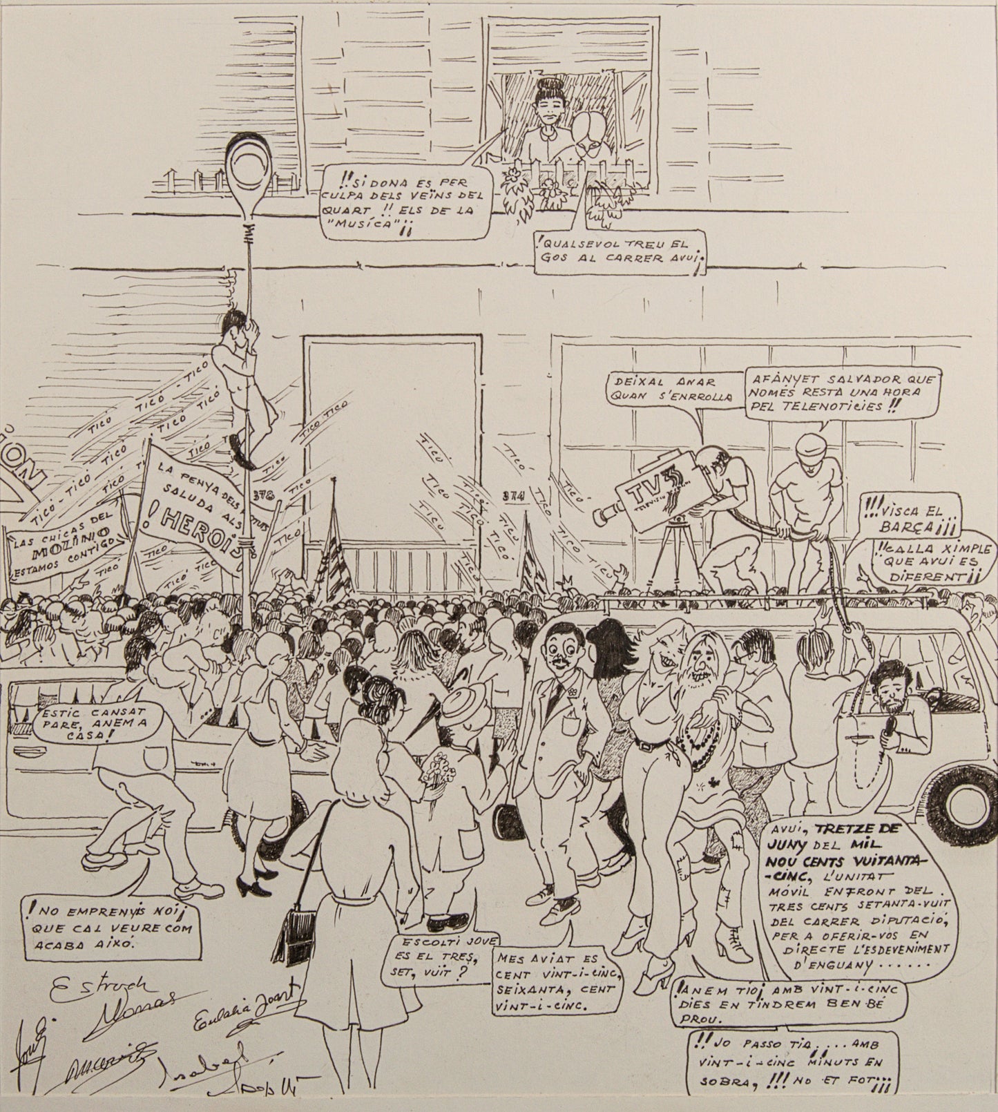 Escuela Satírica de Barcelona | "El Evento del Año" (TV3) | Tinta Original | 1985