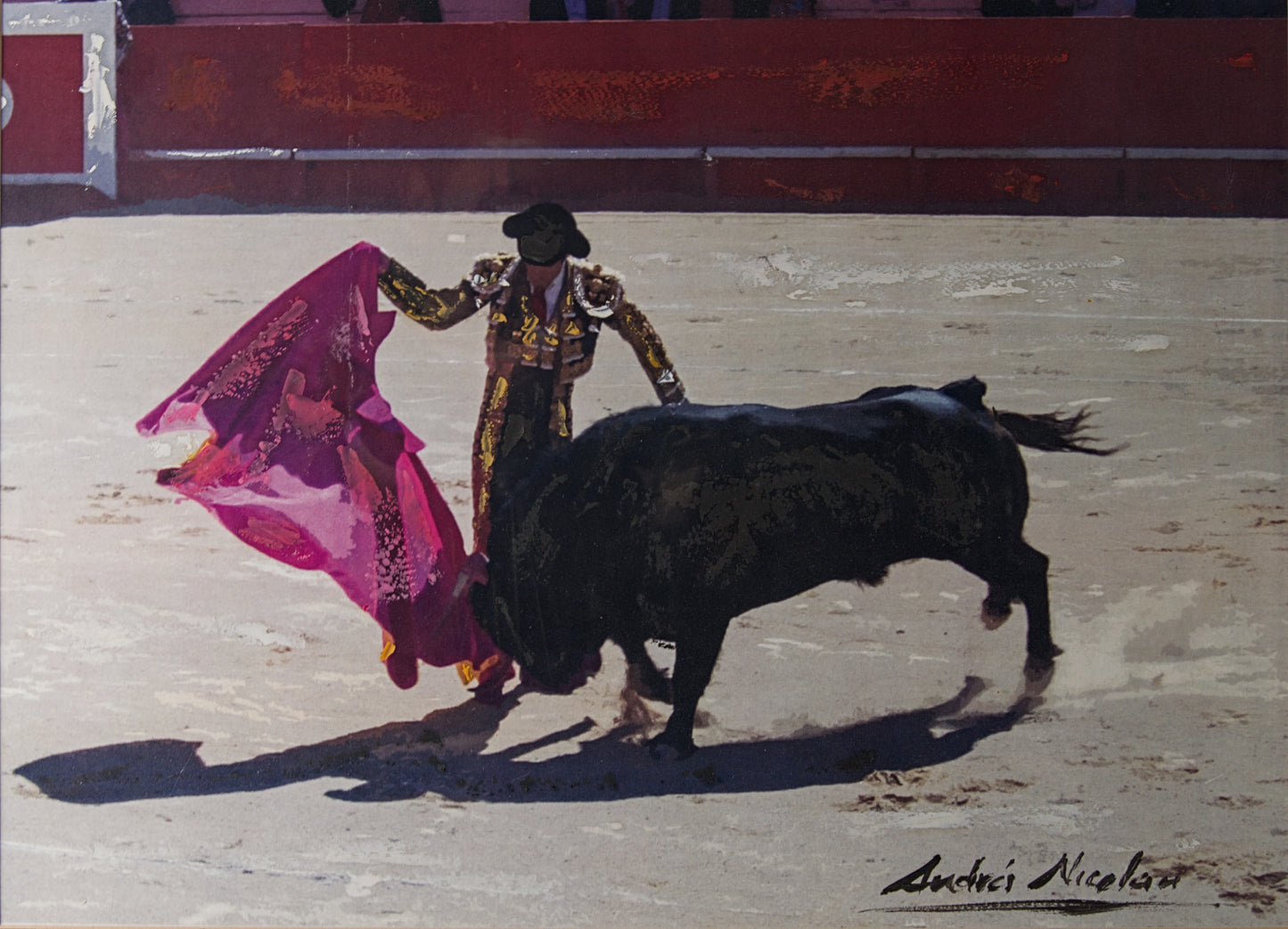 ANDRÉS NICOLAU | LANCE DE CAPOTE (ESCENA TAURINA) | FOTOGRAFÍA INTERVENIDA | ARTE CONTEMPORÁNEO