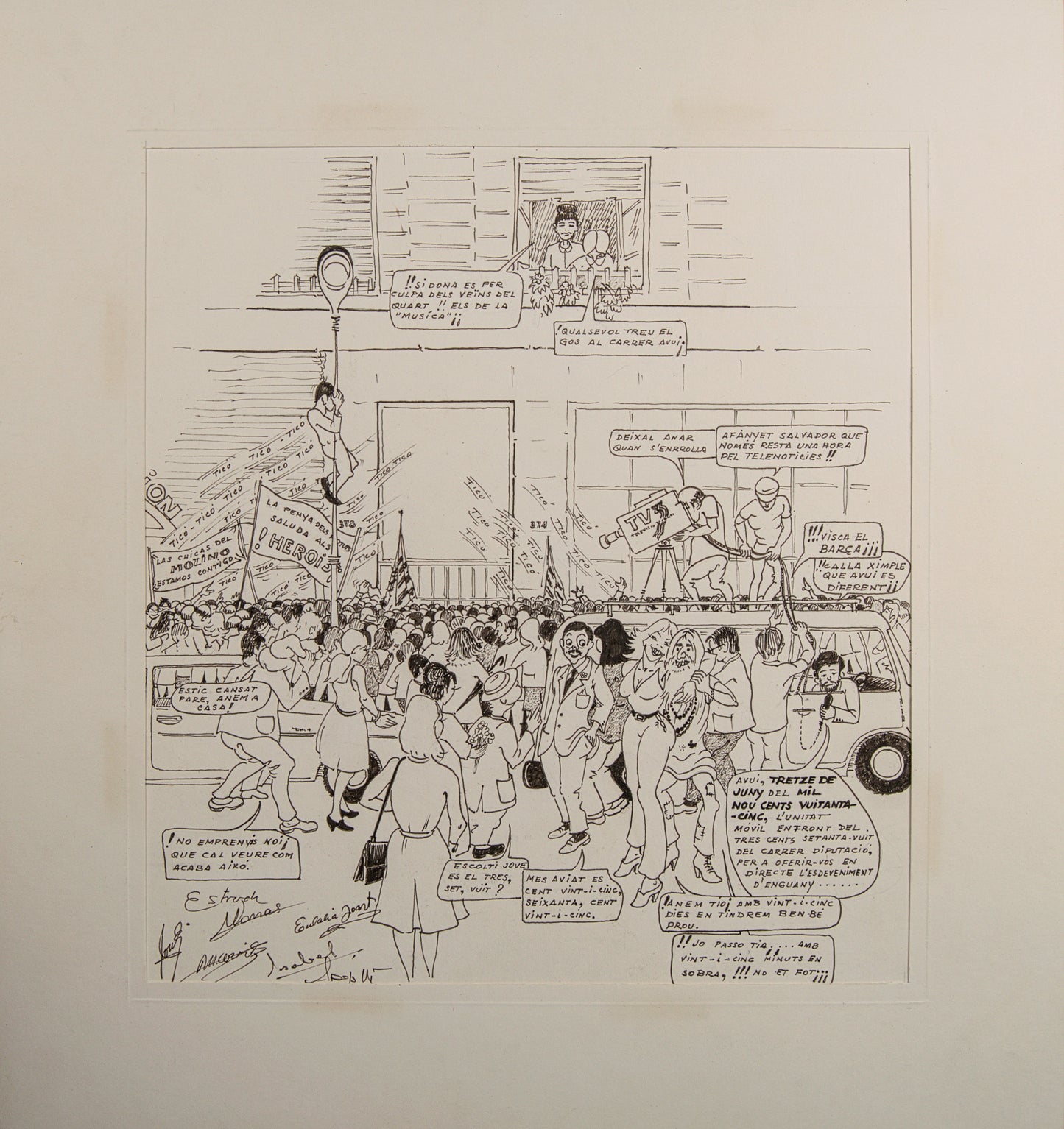 Escuela Satírica de Barcelona | "El Evento del Año" (TV3) | Tinta Original | 1985