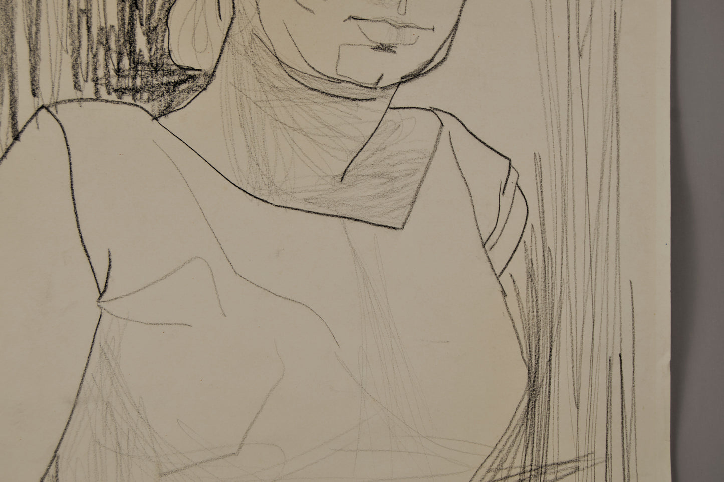 Joan Granados Llimona | Mujer en Calma (Estudio del Natural) | Dibujo Original a Lápiz
