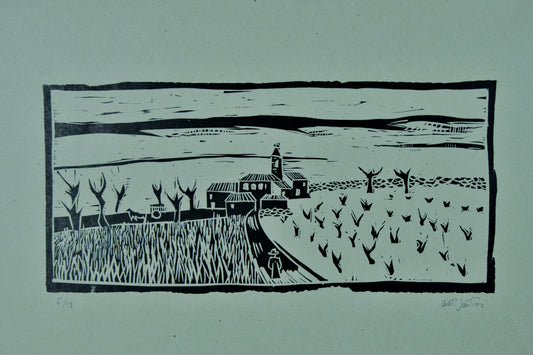Antonio Santos | Paisaje Rural | Obra Gráfica Original (Edición Limitada 5/18)