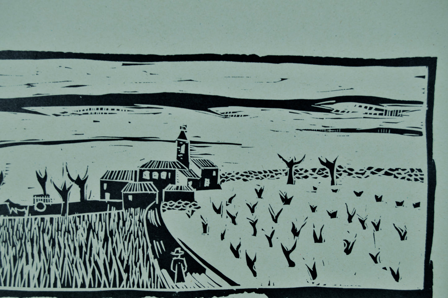 Antonio Santos | Paisaje Rural | Obra Gráfica Original (Edición Limitada 5/18)