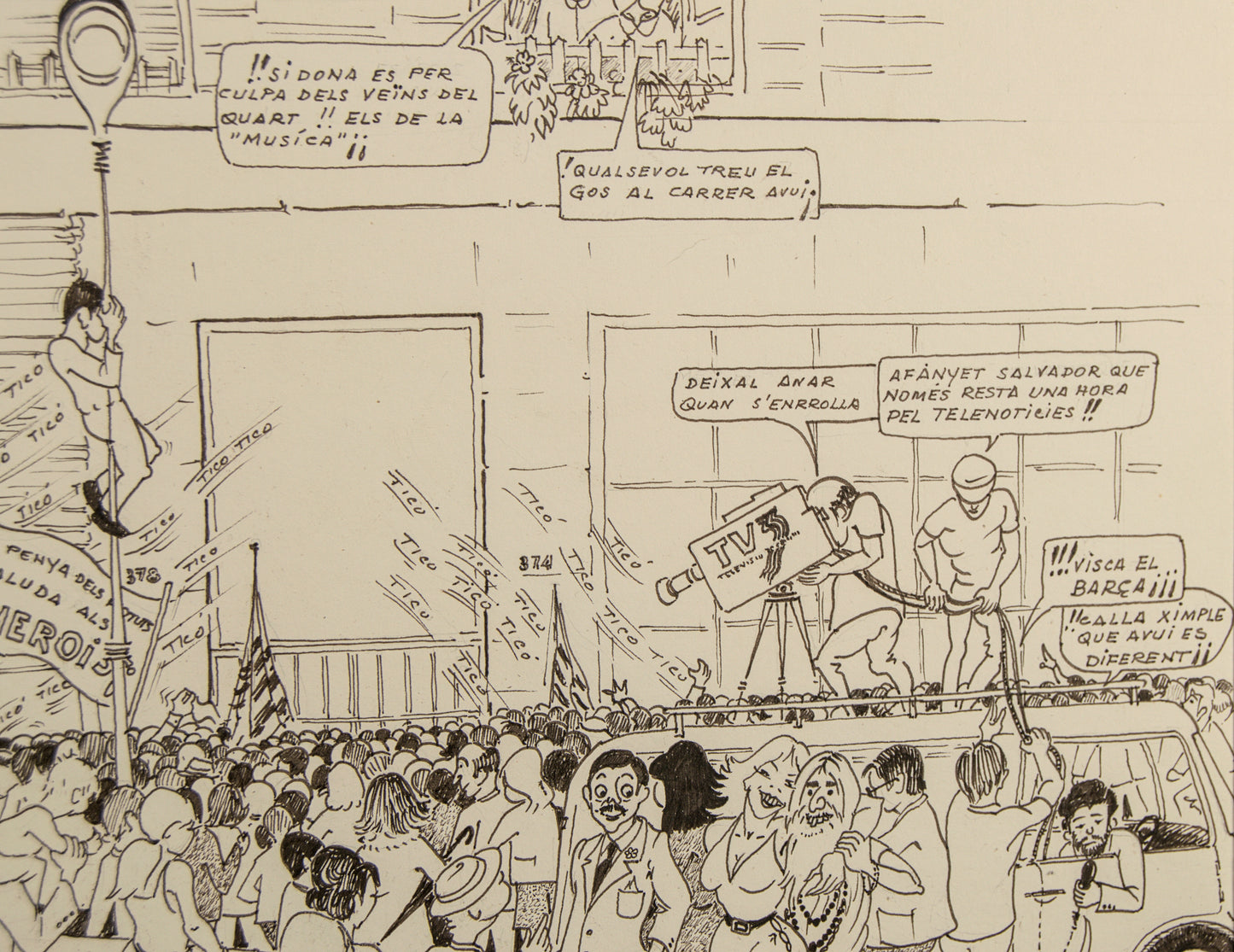 Escuela Satírica de Barcelona | "El Evento del Año" (TV3) | Tinta Original | 1985