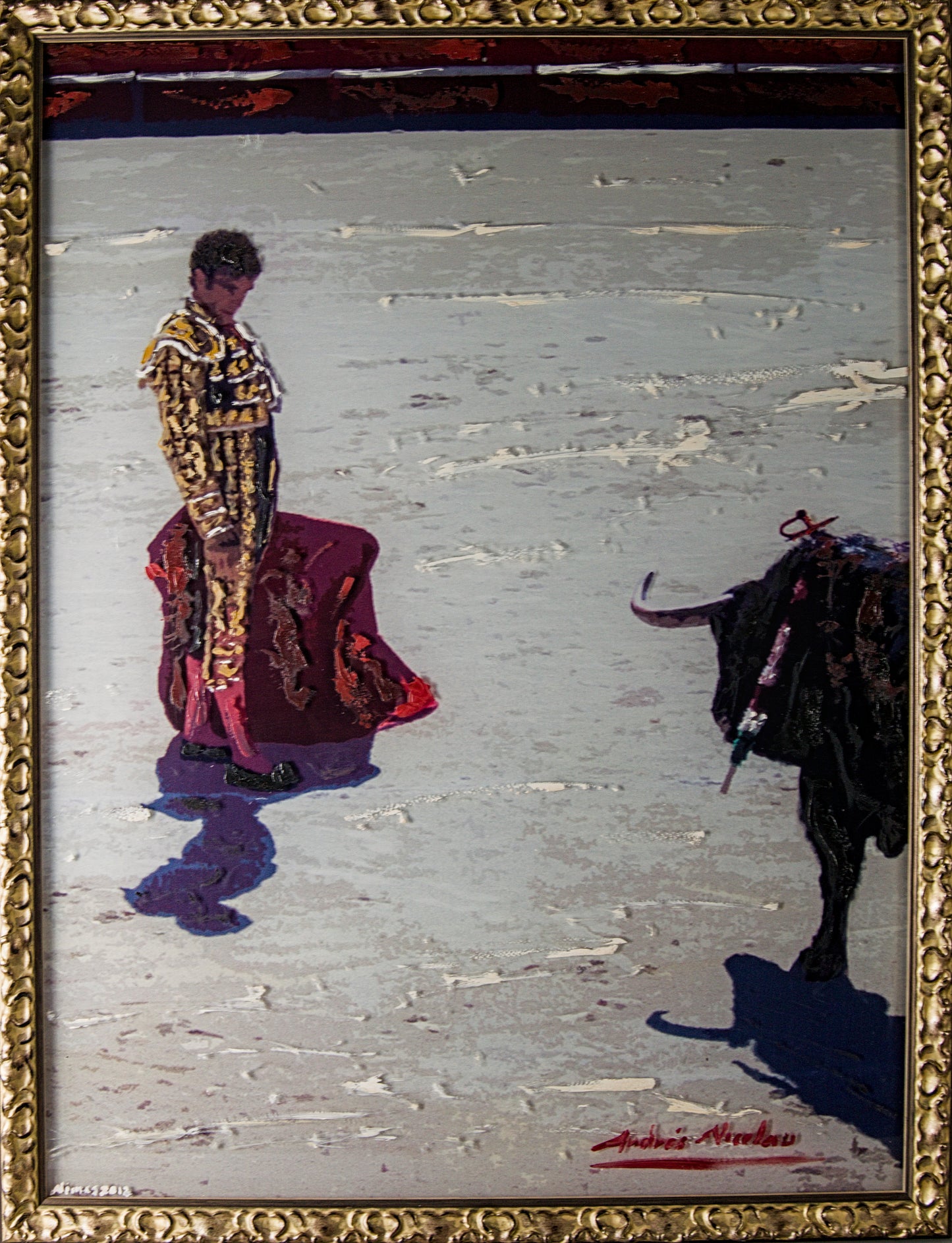 ANDRÉS NICOLAU | ESCENA TAURINA (NIMES, 2012) | TÉCNICA MIXTA TRIDIMENSIONAL | ARTE CONTEMPORÁNEO