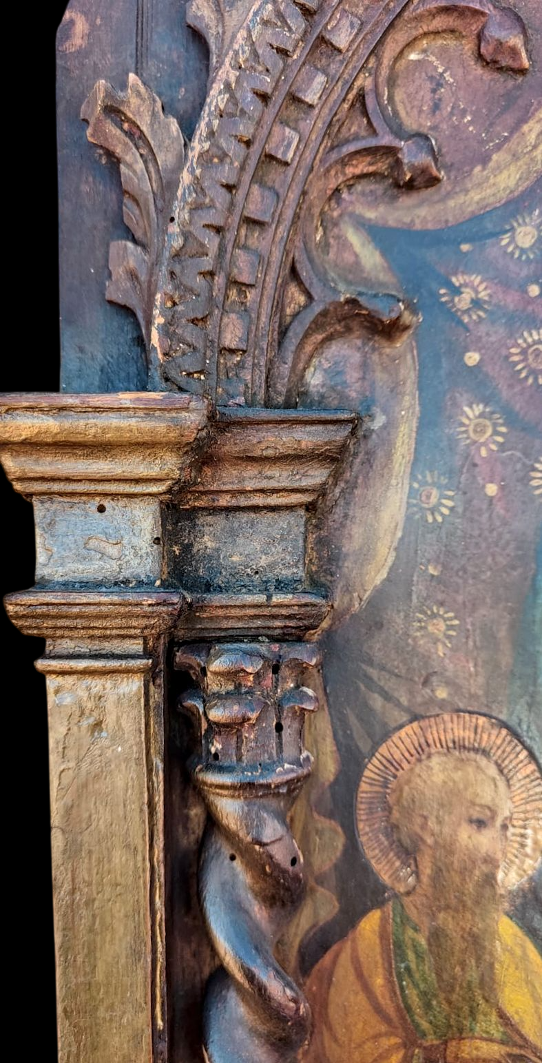 Escuela Europea | The Ave Maria Relic: Madonna con el Niño y Santos | Óleo y Retablo de Alta Antigüedad — imagen 15