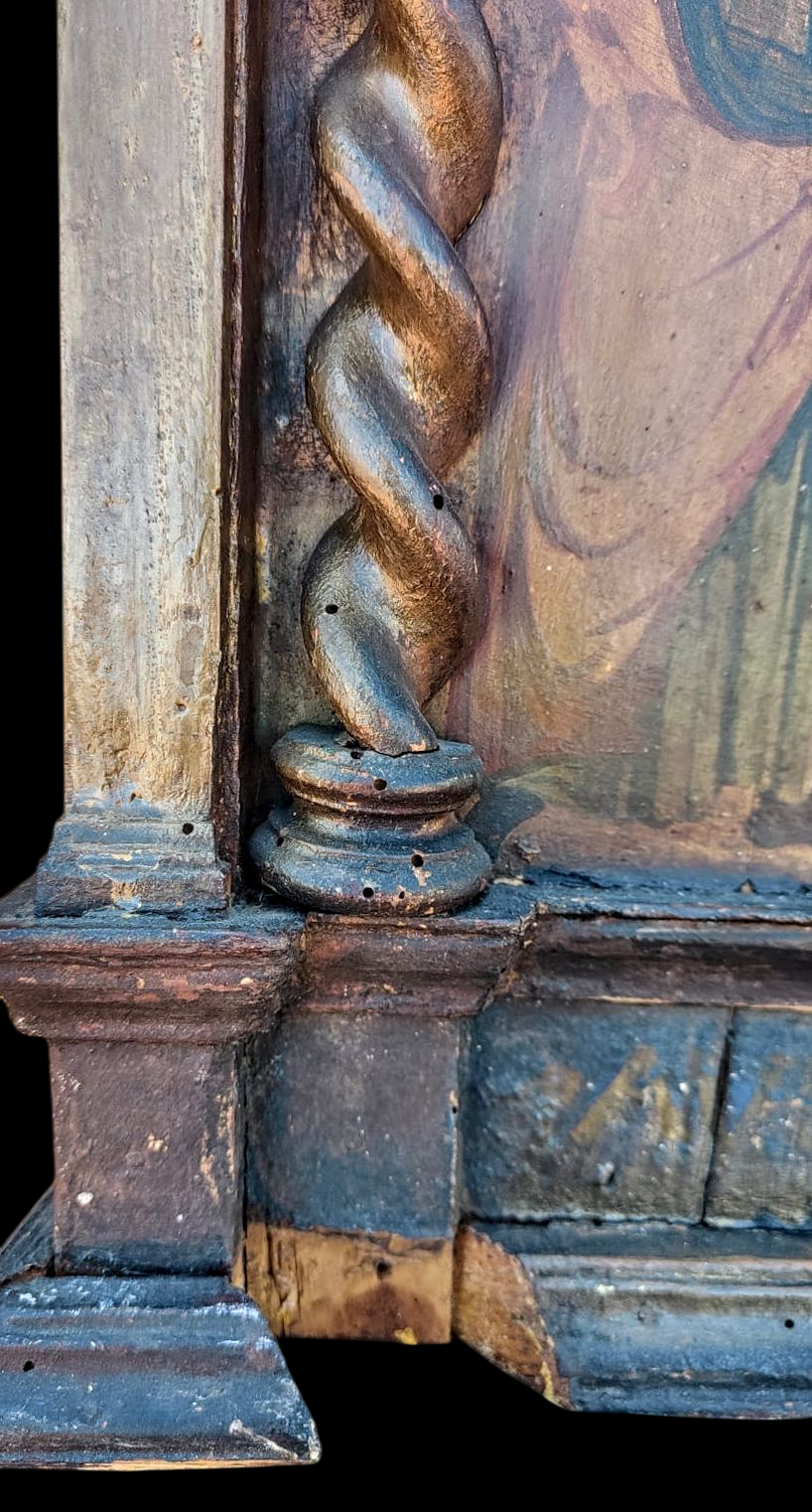 Escuela Europea | The Ave Maria Relic: Madonna con el Niño y Santos | Óleo y Retablo de Alta Antigüedad