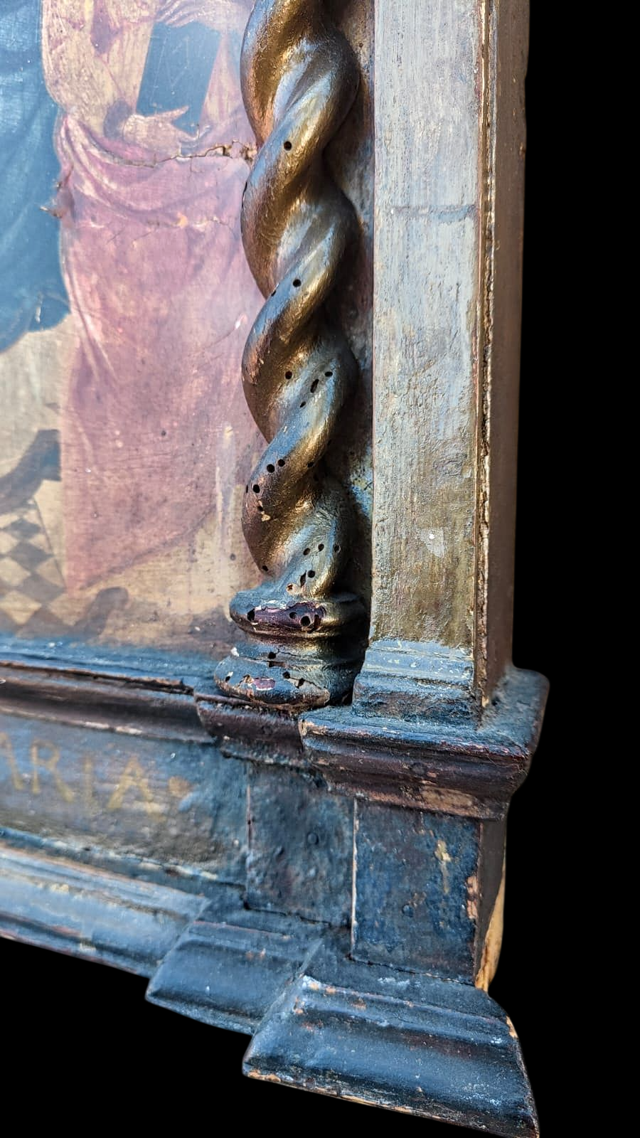 Escuela Europea | The Ave Maria Relic: Madonna con el Niño y Santos | Óleo y Retablo de Alta Antigüedad — imagen 16
