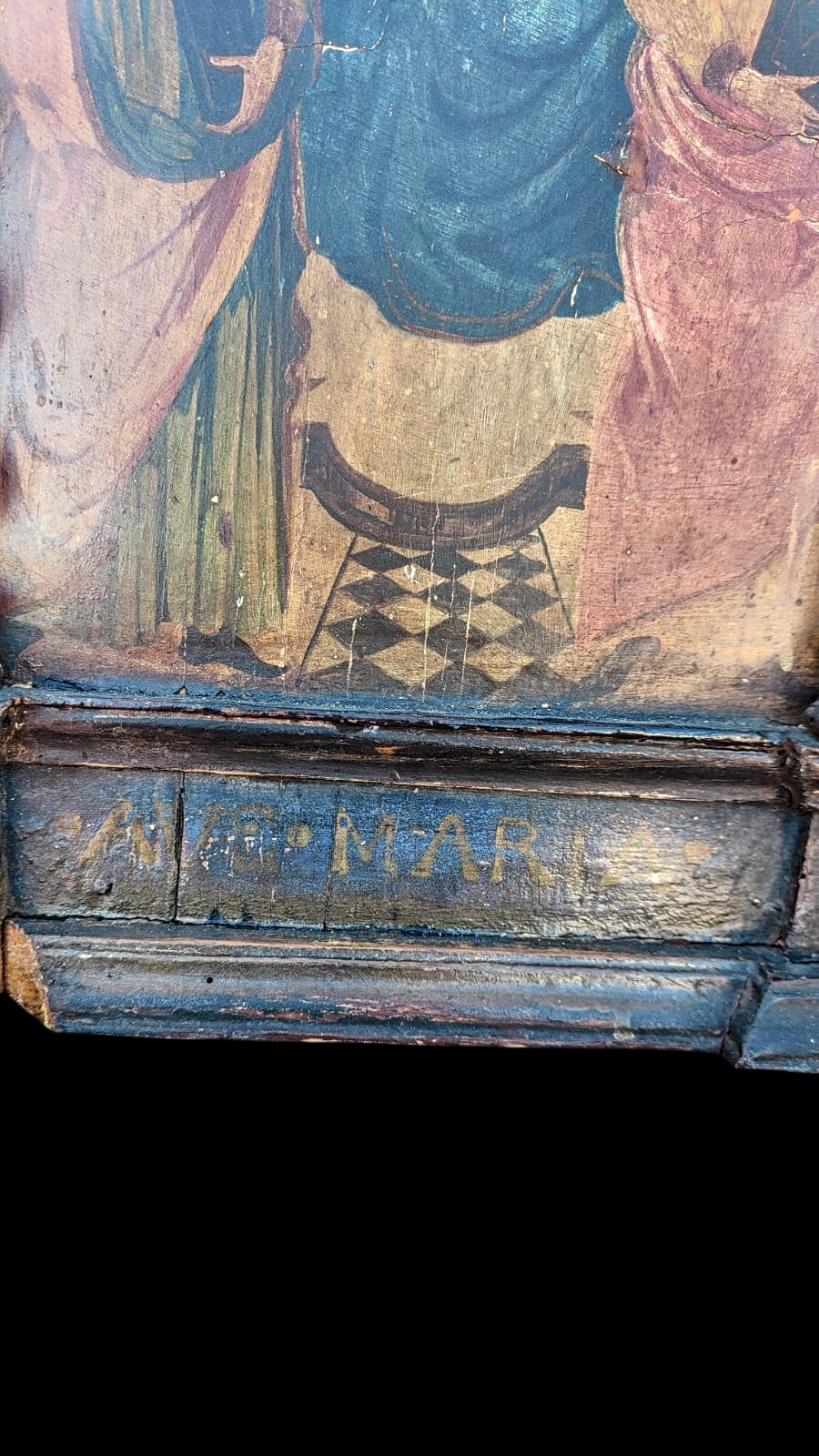 Escuela Europea | The Ave Maria Relic: Madonna con el Niño y Santos | Óleo y Retablo de Alta Antigüedad