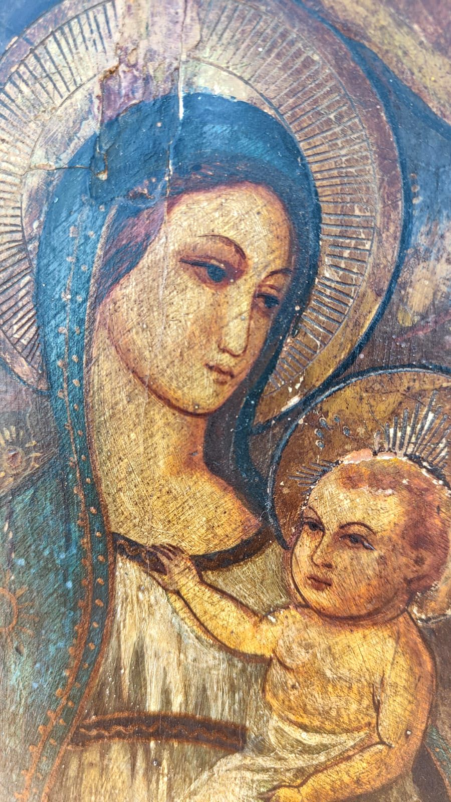 Escuela Europea | The Ave Maria Relic: Madonna con el Niño y Santos | Óleo y Retablo de Alta Antigüedad — imagen 22