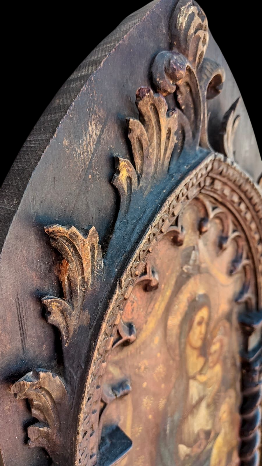 Escuela Europea | The Ave Maria Relic: Madonna con el Niño y Santos | Óleo y Retablo de Alta Antigüedad
