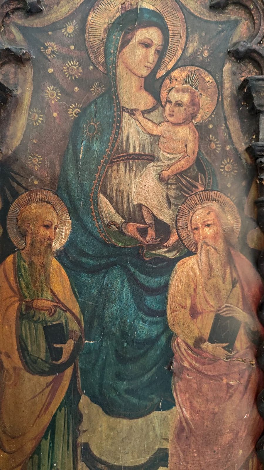 Escuela Europea | The Ave Maria Relic: Madonna con el Niño y Santos | Óleo y Retablo de Alta Antigüedad — imagen 2